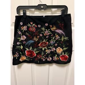 NWT Forever 21 Embroidered Tapestry Mini Skirt – L